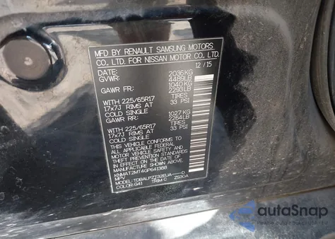 2016 Nissan Rogue S from USA, damaged, VIN KNMAT2MT4GP641388